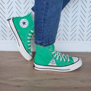 ⭐Converse Chuck Taylor All Star Hi Canvas 7.5 Womens Shoes Sneaker Green A08613F